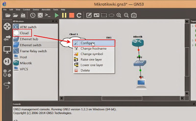 Cara Mengkoneksikan Mikrotik GNS3 VirtualBox ke Winbox dan Internet