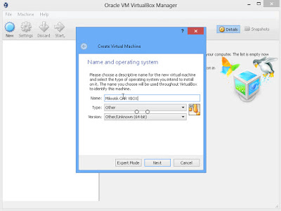 Cara Install Mikrotik CHR di VirtualBox GNS3 Simulator